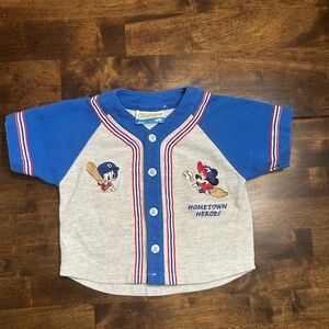 Disney Baby Mickey Donald Baseball 18 Months Jersey 2006 Y2K